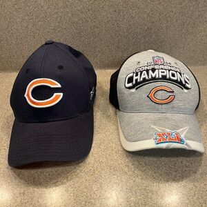 Lot of Two Chicago Bears Hats